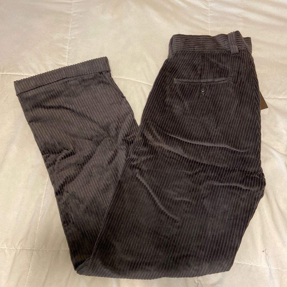 Grey corduroy trousers
